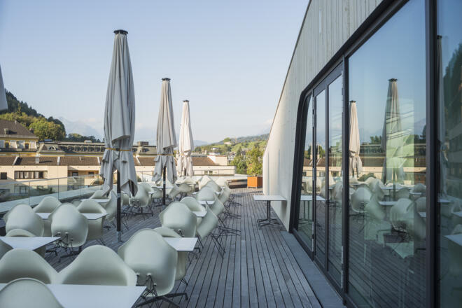 Montforthaus Feldkirch, Dachterrasse
