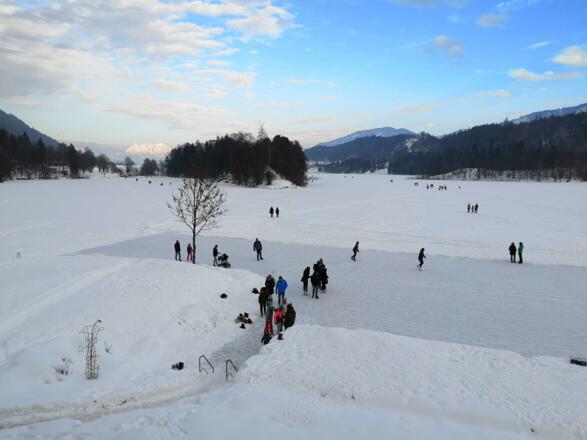 Eislaufen am Reintalersee