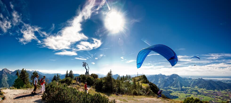 Panoramablick vom Rauschberg