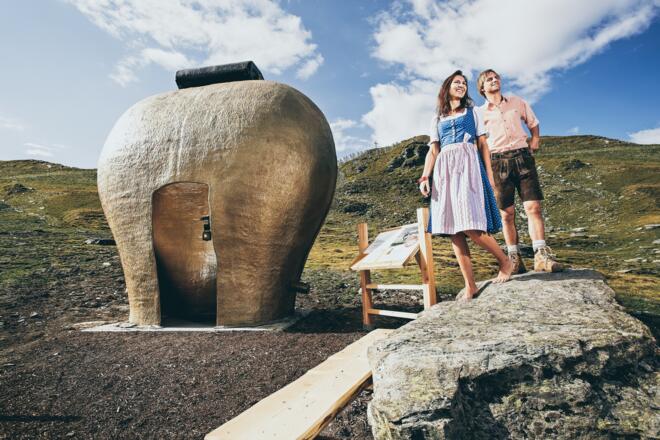 Begehbare Kuhglocke am Jodelwanderweg