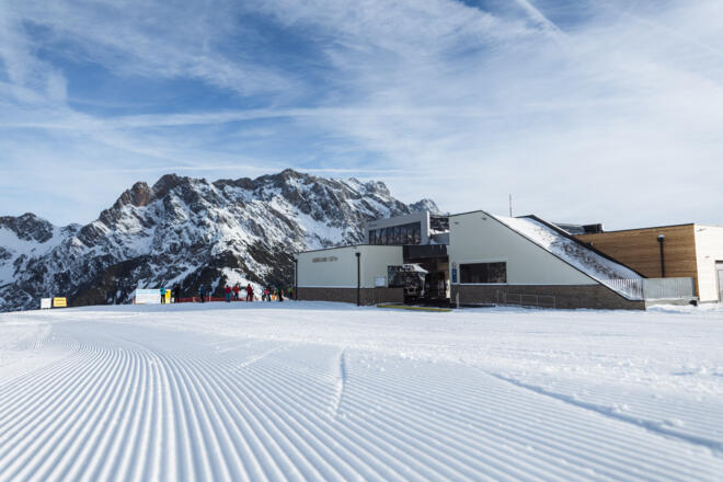 Gabühelbahn Bergstation Winter