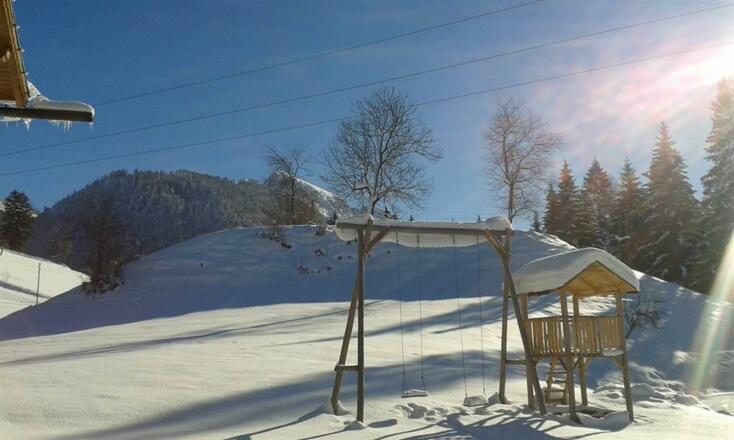 Spielplatz in Winterruhe