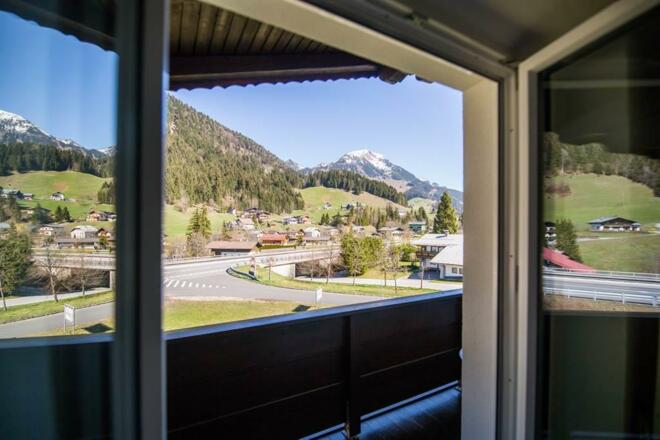 Blick auf das Gamsfeld vom Haus