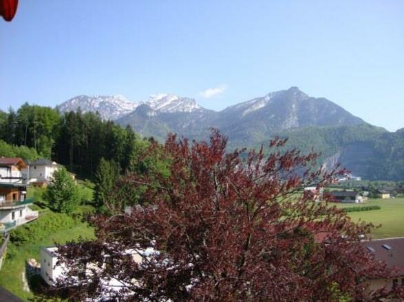 Blick vom Balkon zum Tennengebirge