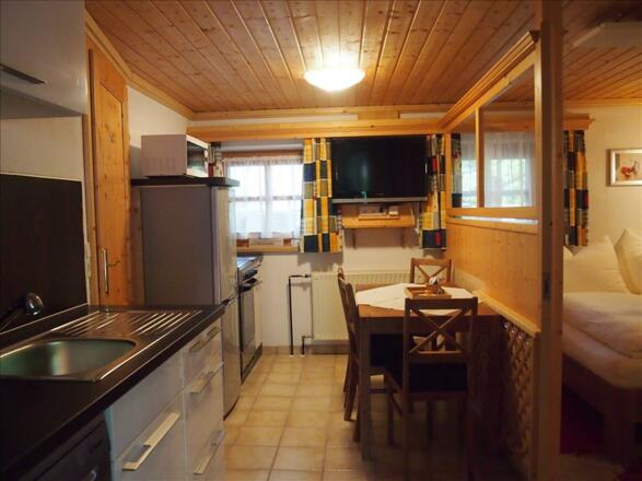 Appartment 2 Küche mit Schlafbereich