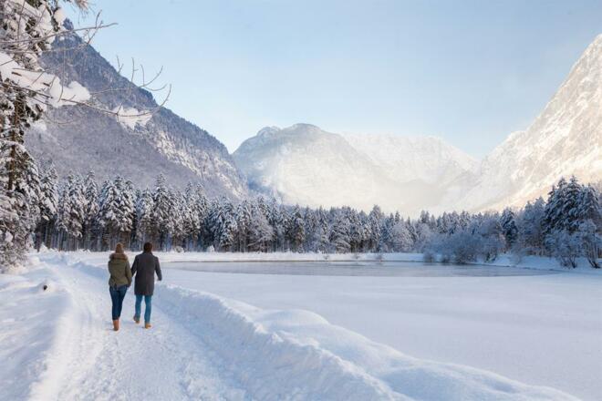 Winterspaziergang im Gollinger Bluntautal