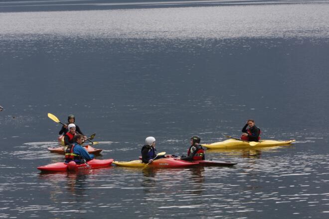 Kanufahren am Hallstättersee