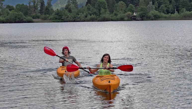 Kajakfahren am Hallstättersee