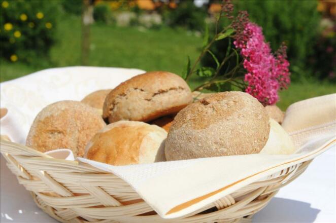 Selbstgebackene Brötchen