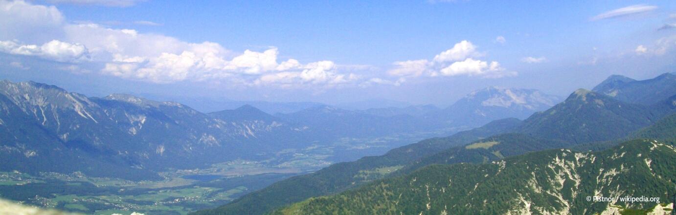 Gailtal vom Gipfel des Gartnerkofel