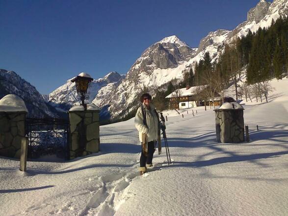 Schneeschuhwandern oberhalb Wildau im Lammertal