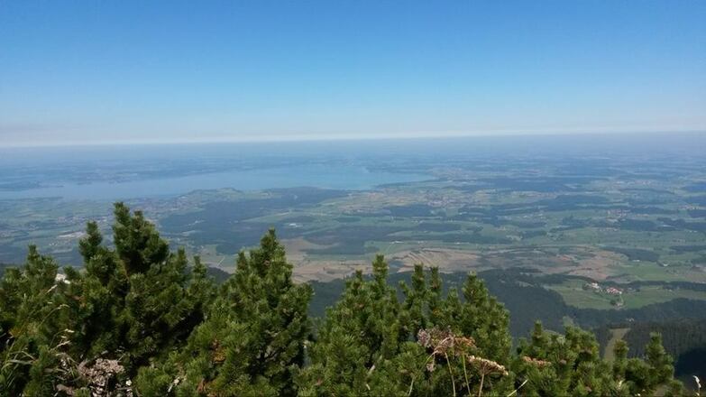 Blick vom Hochfelln auf den Chiemgau