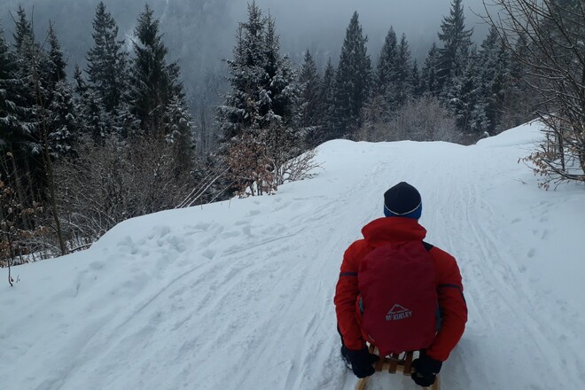 Start der Rodelbahn