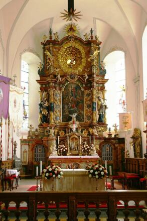 Bartholomäberg, Katholische Pfarrkirche Heiliger Bartholomäus und Friedhof 1