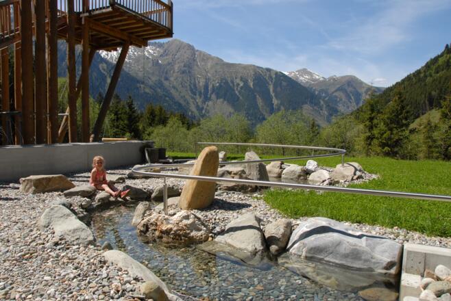 Kneippbach in der Kneippanlage Bad Fusch