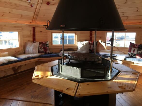 Grillhütte Inneneinrichtung