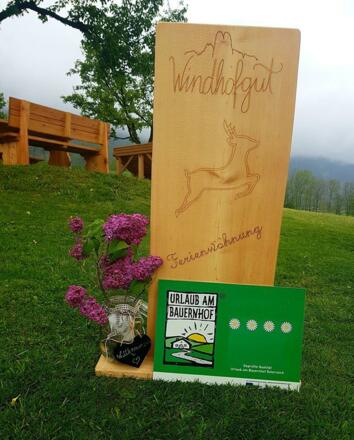 Unser Bauernhof ist mit 4 Blumen ausgezeichnet