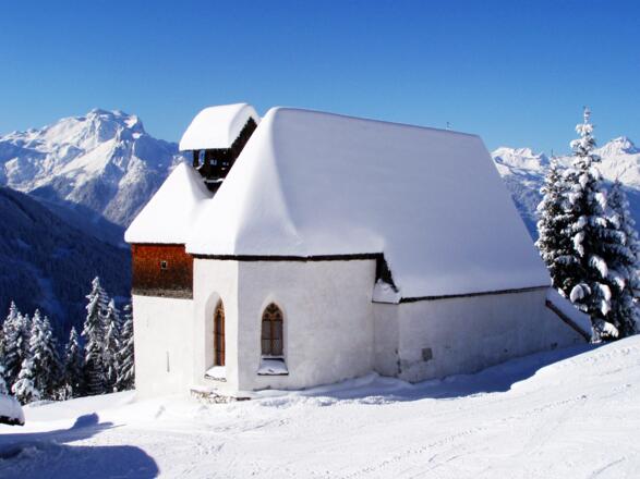 St. Agatha Bergknappenkapelle im Winter