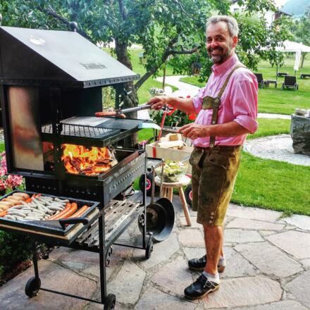 Grillmeister und Chef Harald