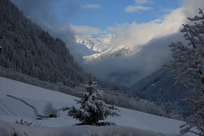 Blick zum Stubaier Gletscher