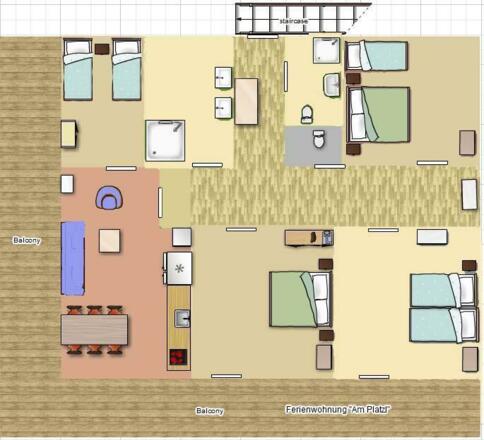 Ferienwohnung Am Platzl Grundriss