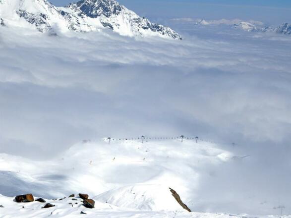 Hochnebel am Stubaier Gletscher