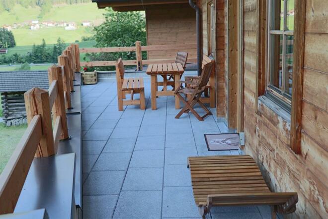 Ferienhaus Stubaiblick, Ost-Terrasse