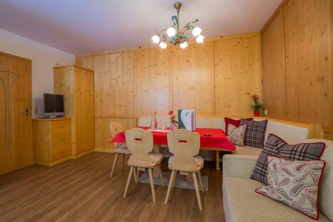 Appartement Silberdistel Essbereich