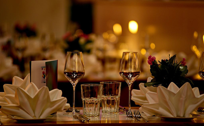 Romantische Atmosphäre im Salin