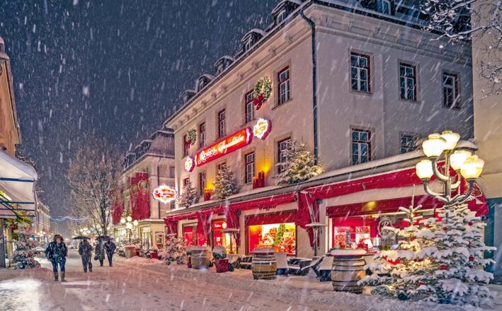 Das Café Reber im Winter