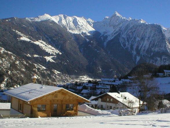 Winteransicht Haus von oben