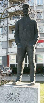 Jodok Fink-Statue
