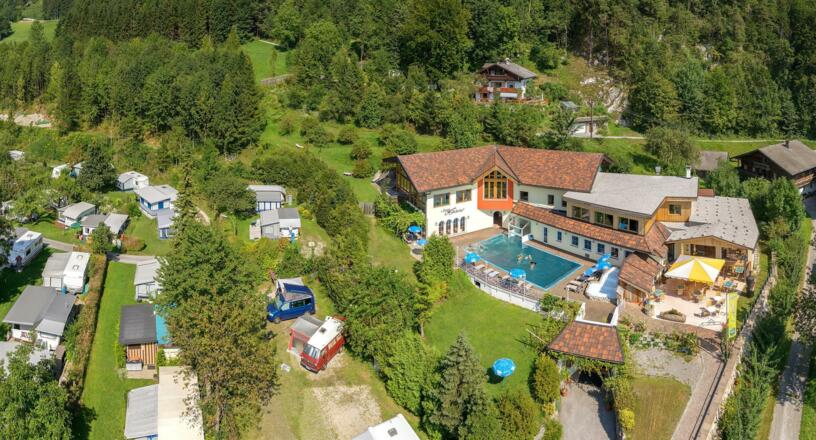 Camping Stadlerhof Luftbild Schwimmbad