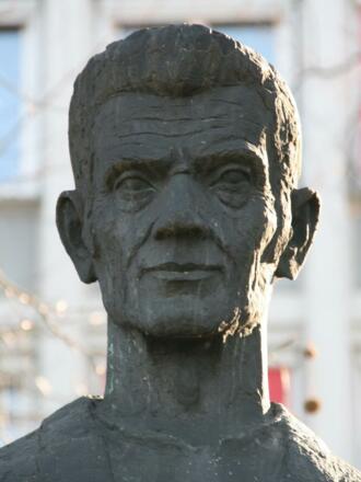 Detailaufnahme der Statue