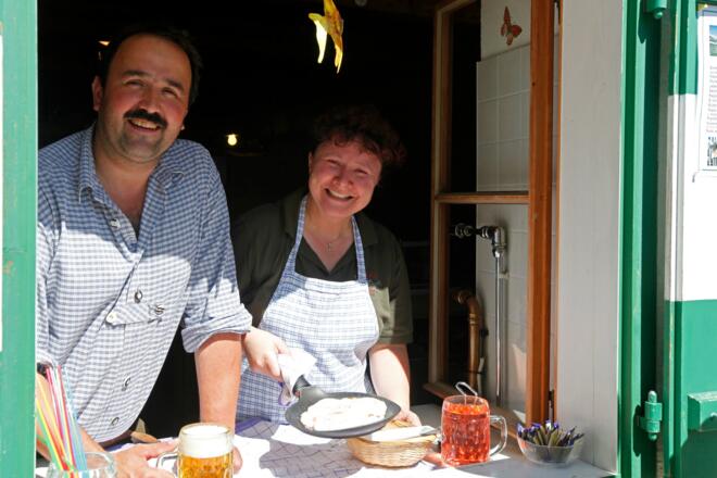 Die Hüttenwirte Maria und Hans