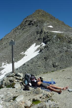 Am Muttenjoch, Blick zur Gaisspitze