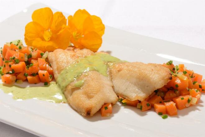 Fischfilet mit Kürbis