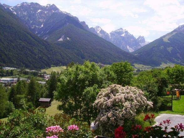 Alpenbauernhof Gröbenhof Aussicht Balkon