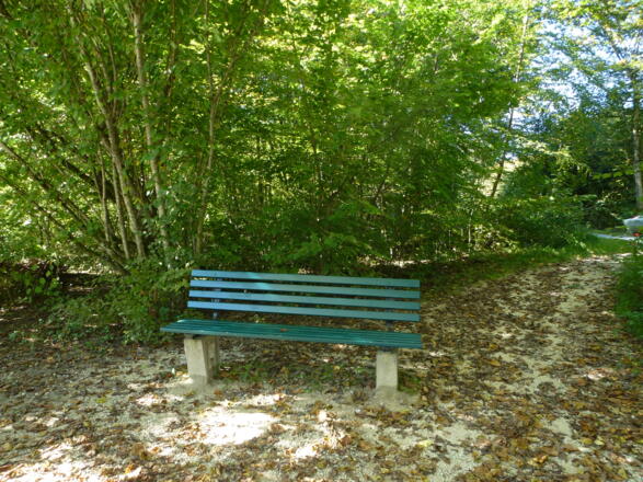 Bank zum Durchatmen beim Nonner Steg