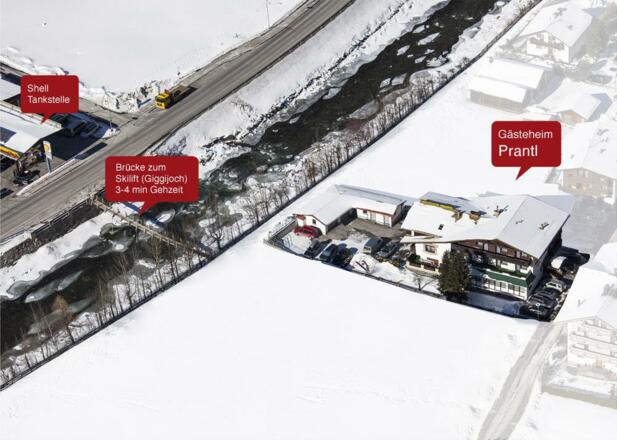 Brücke zum Schilift 3-4 Gehminuten zu Fuß