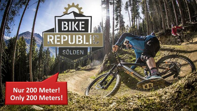 Direkter Anschluss zur Bike Republic Sölden