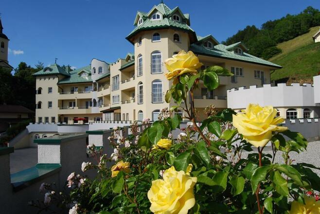 blühende Rosen im Schlössl