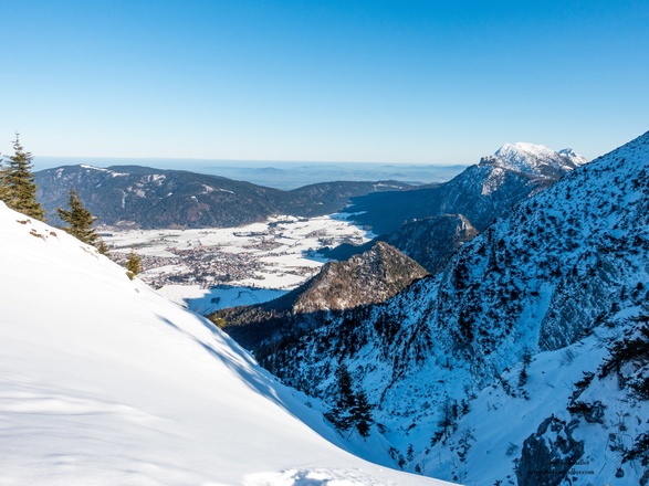 Gute Fernsicht und Aussicht auf Inzell.