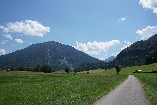 Blick zum Rauschberg gegen Ende der Tour