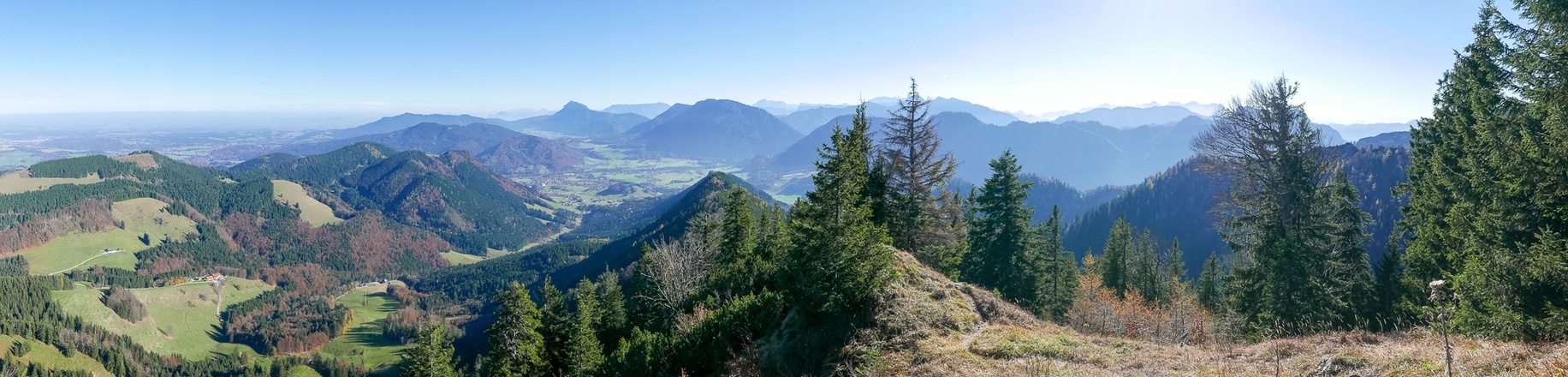 Ausblick vom Strohnschneid nach Osten
