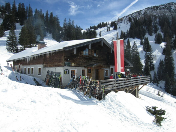 die Jausenstation auf der Hochalm