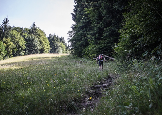 Nach der Verpflegung geht&#039;s gleich steil hinauf