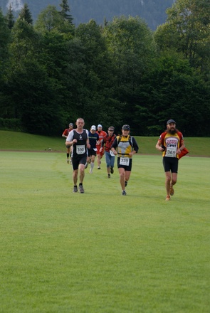 100 Meilen Läufer bei der Halbzeit