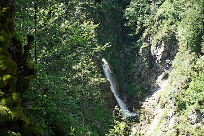 Wasserfall in der Röthelmoosklamm