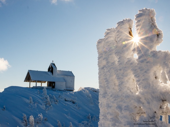 Stimmung auf dem Gipfel des Hochfelln